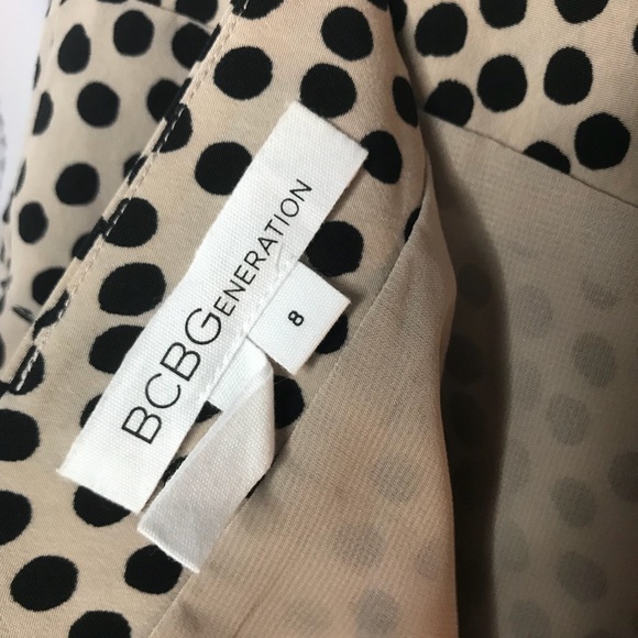 Nude & Black polka dot BCBGeneration Skirt - Picture 5 of 5